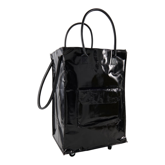 HomeStyles Foldable Rolling Tote, 16-in x 12-in x 23.6-in.