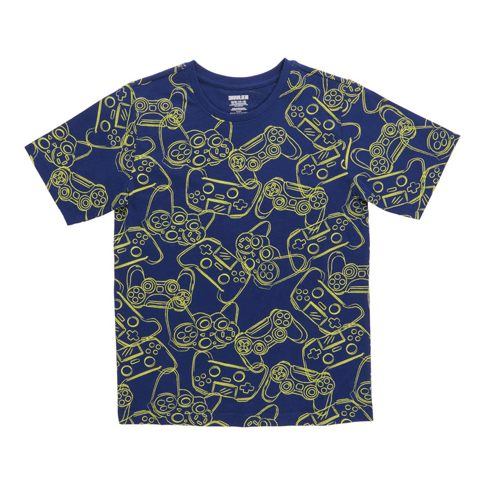 SURVIVAL GEAR Boys' Cool Waves Printed Short Sleeve T-Shirt