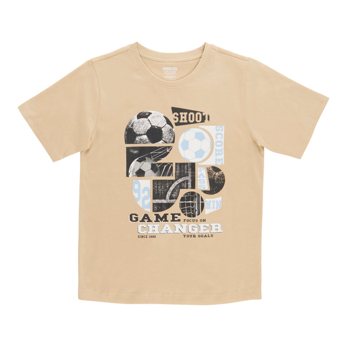 SURVIVAL GEAR Boys' Cool Waves Printed Short Sleeve T-Shirt