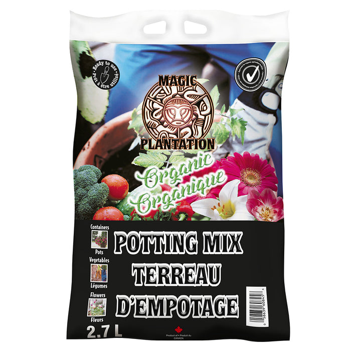 Terreau d'empotage biologique Magic Plantation, 2,7 L