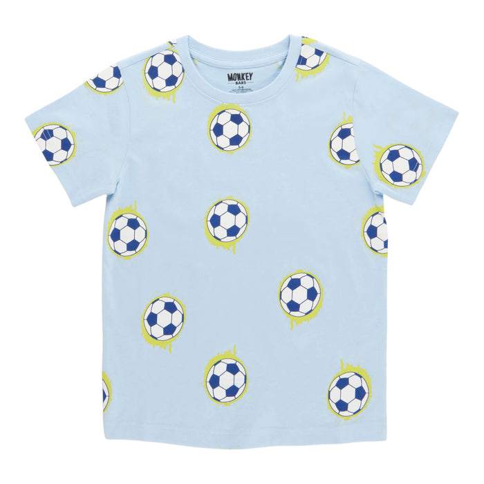 MONKEY BARS Toddler Boys' Cool Waves Printed Short Sleeve T-Shirt