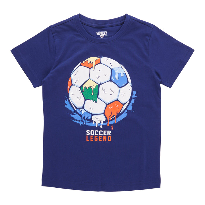 MONKEY BARS Toddler Boys' Cool Waves Printed Short Sleeve T-Shirt
