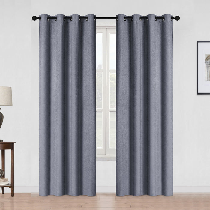 Linen-Like Black Out Curtain, 54-in x 84-in.