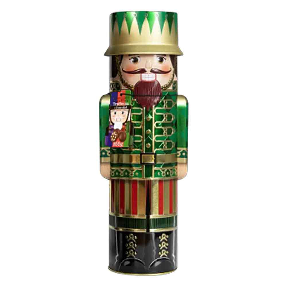Boîte en métal vert Casse-noisette des Fêtes, 350 g
