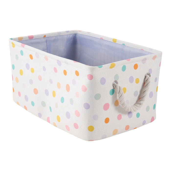 Bac de rangement en toile avec poignées de corde HomeStyles, 11 po x 8 po x 15 po