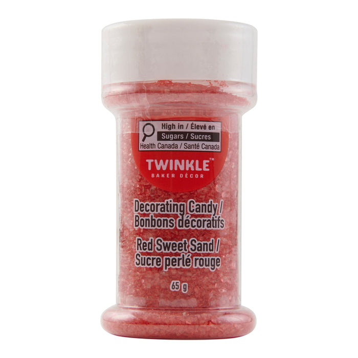 Twinkle Baker Décor Decorating Candy, Red Sweet Sand, 65 g