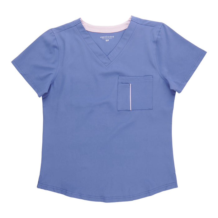 Options Women's Solid Scrub Top