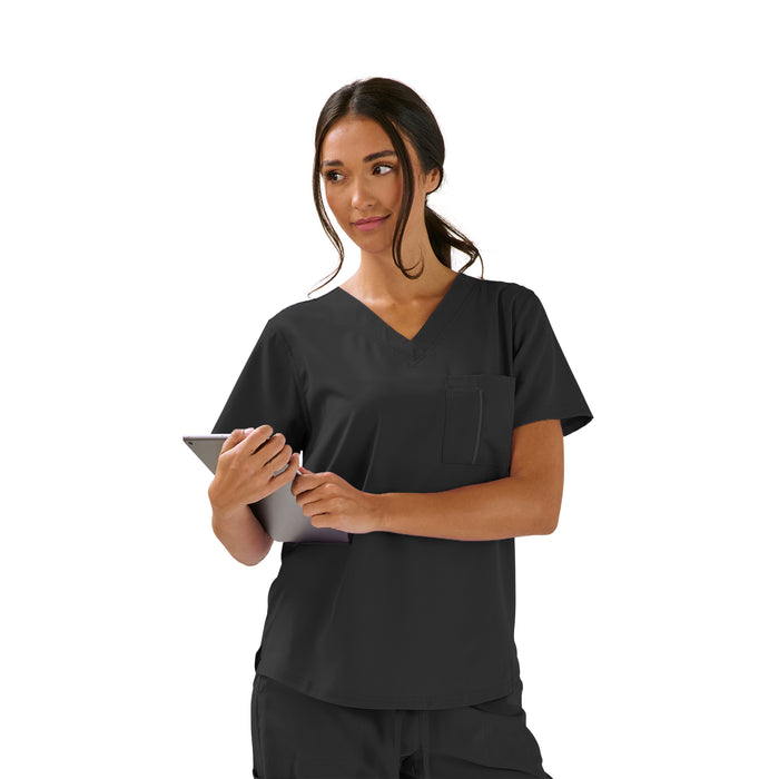 Haut d’uniforme médical à col en V Options pour femmes