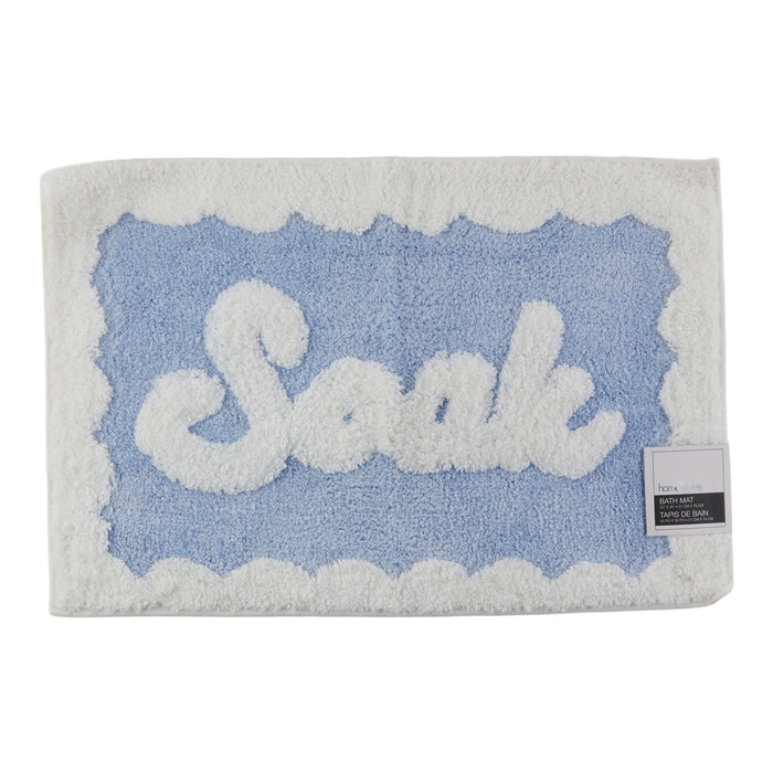 HomeStyles Novelty Printed Word Bath Mat, English, 20-in x 30-in.