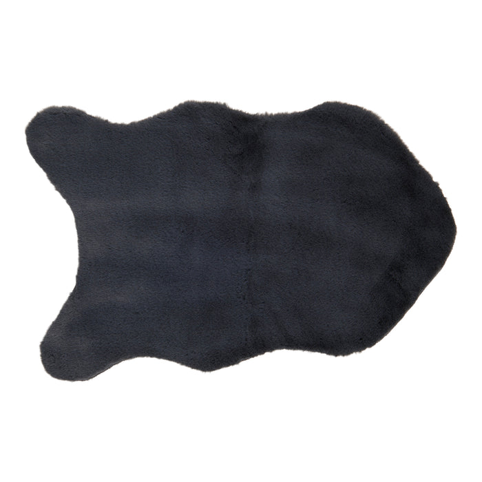Novelty Faux Rabbit Fur Rug, 20-in x 30-in.