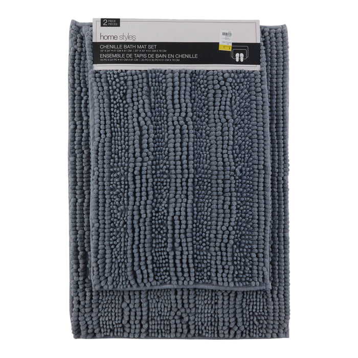 HomeStyles Chenille Bath Mat Set, 2 Piece