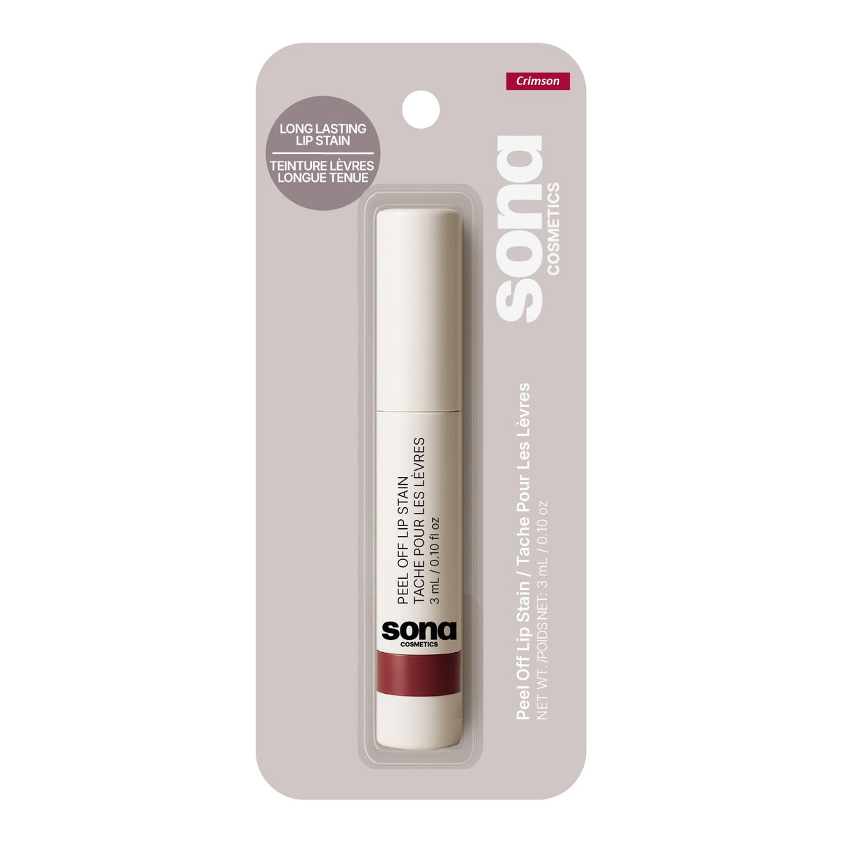 SONA Peel Off Lip Stain, Crimson – Giant Tiger