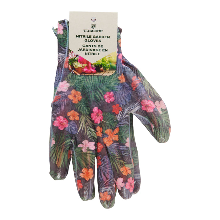 Nitrile Garden Gloves, 2 Piece