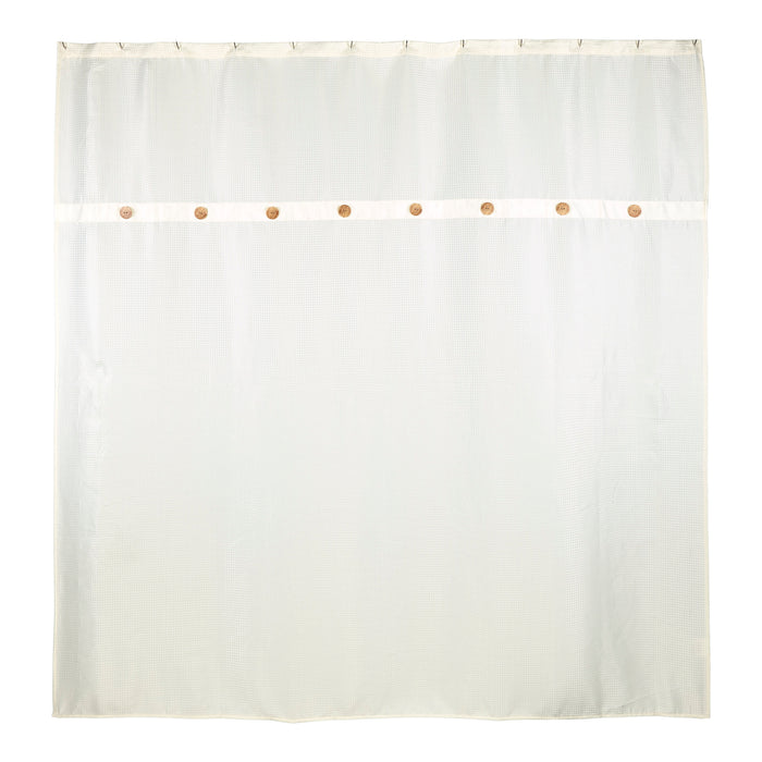 HomeStyles Waffle Shower Curtain, 70-in x 72-in.