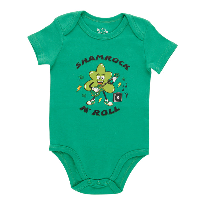 Infant Unisex Novelty Printed Short Sleeve Onesie, 0-24 Month
