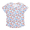 Options Women's Printed V-Neck Scrub Top