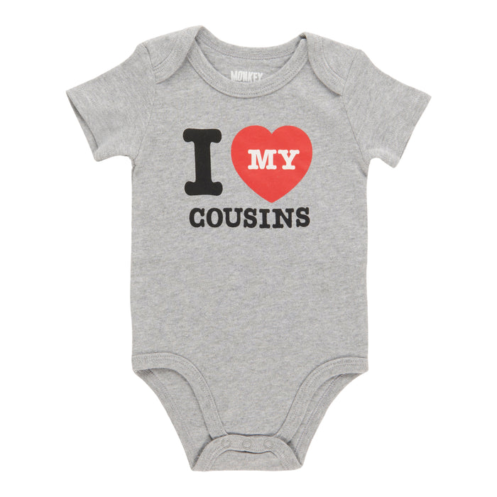 MONKEY BARS Infant Unisex Family Short Sleeve Onesie, 0-24 Month