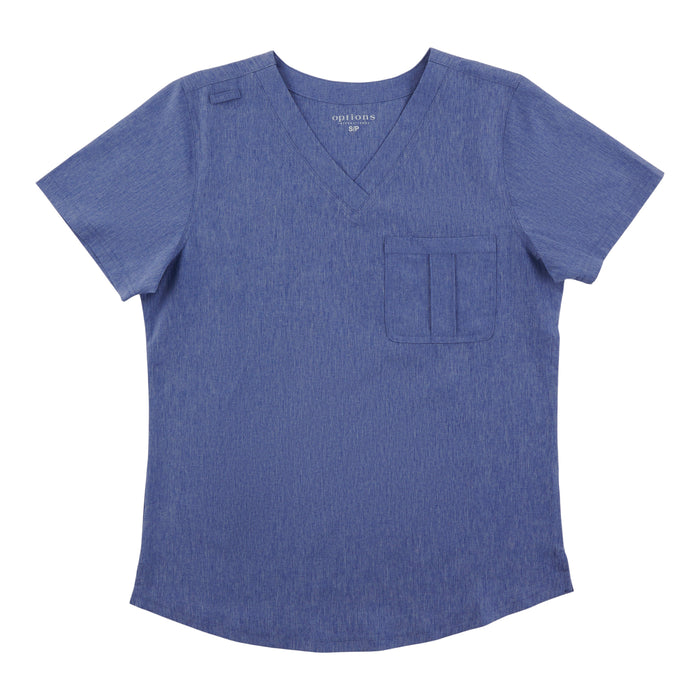 Options Women's Mélange V-Neck Scrub Top