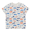 MONKEY BARS Infant Boys' Cool Waves Printed Short Sleeve T-Shirt, 12-24 Month