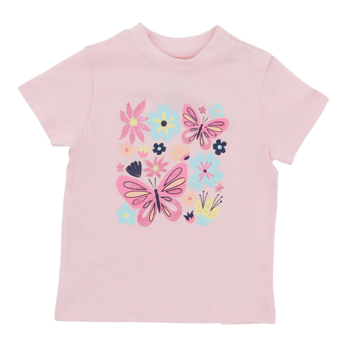 T-shirt imprimé à manches courtes Vive l'arc-en-ciel MONKEY BARS pour bébés filles, 12 à 24 mois