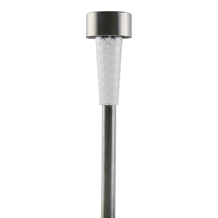Luminaire sur pied à DEL solaire - argent, 15 po