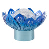 Lampe solaire à DEL en forme de fleur de lotus, 6,3 po x 4 po