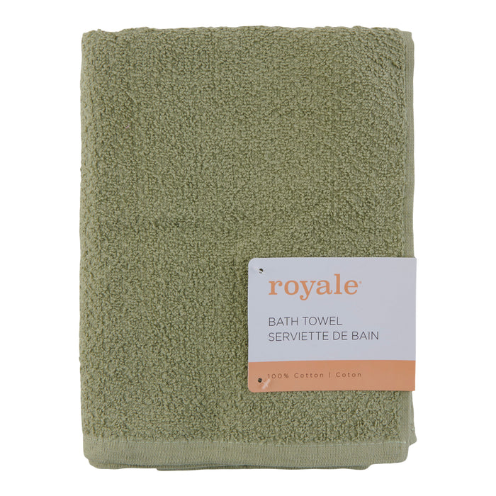 Royale Pique Weave Textured Bath Towel, 24-in x 47-in.