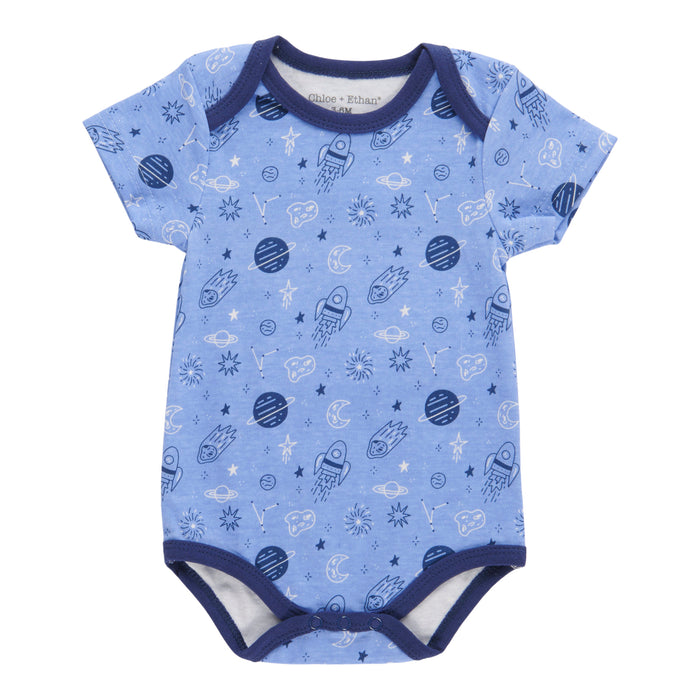 Infant Boys' Printed Short Sleeve Onesie, 0-12 Month