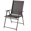 Chaise de patio pliante en toile, 22 po x 25 po x 37 po