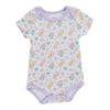 Infant Girls' Printed Short Sleeve Onesie, 0-12 Month
