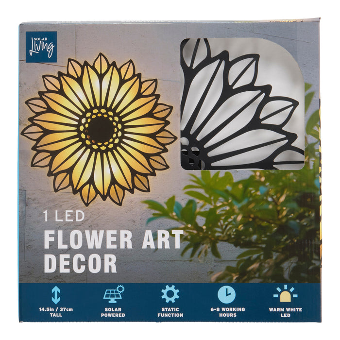 Solar Living Solar Flower Art, 14.5-in.