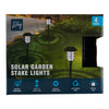 Solar Living LED Solar Industrial Stake Lights, 4.5-in x 16.5-in, 4 Pack
