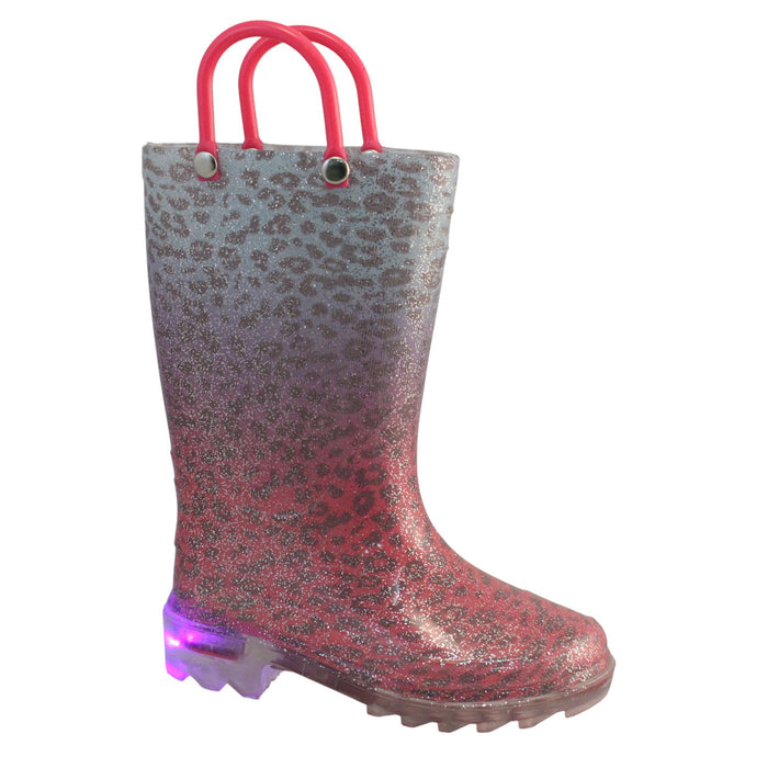 MONKEY BARS Toddler Girls' Light-Up Rain Boots