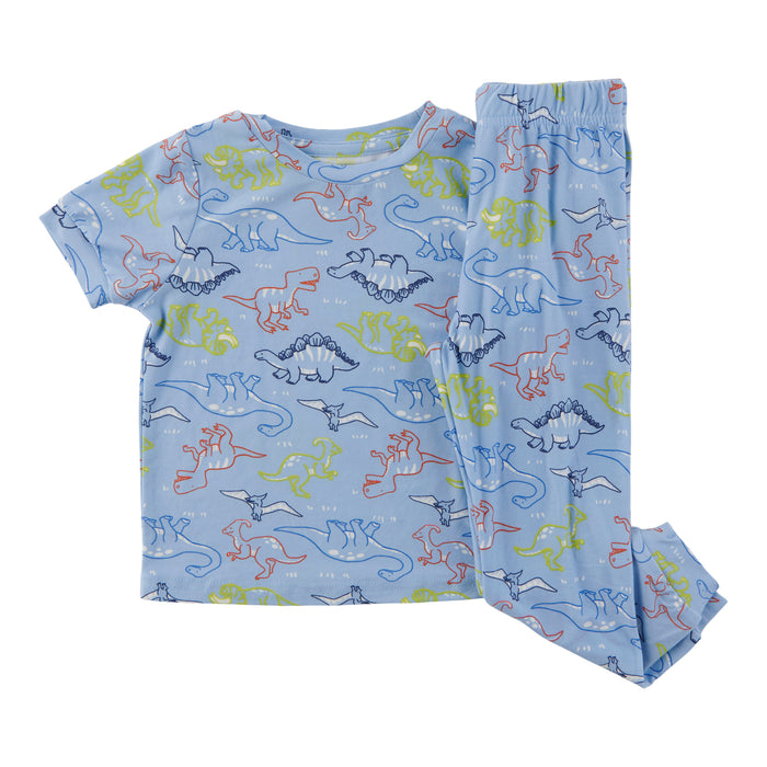 Ensemble de pyjama à manches courtes imprimé pour bébés garçons Vague de fraîcheur MONKEY BARS, 12-24 mois