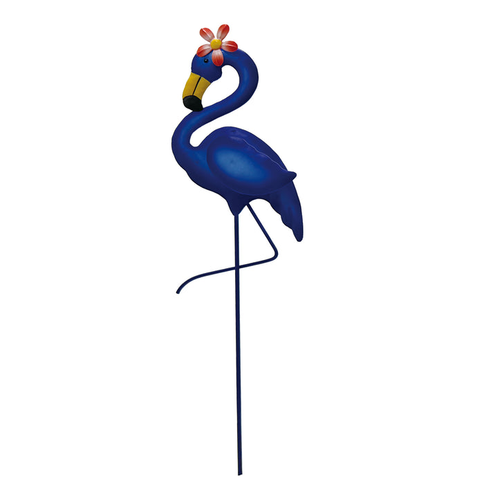 HomeStyles Metal Flamingo Garden Stake, 4-in x 17-in.