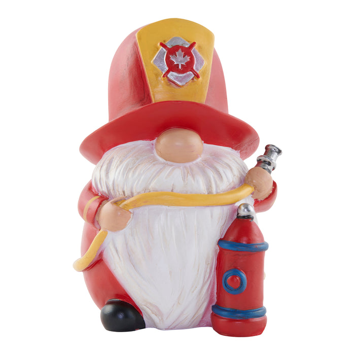 Gnome pompier de jardin, 3 po x 8 po