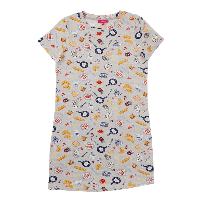 Chemise de nuit imprimée à col rond Carisma pour femmes