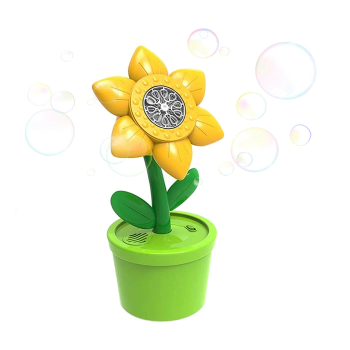 Flower Bubble Machine, 5-in x 5-in x 11-in.