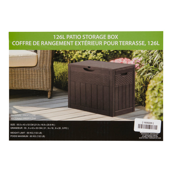 Patio Storage Box, 21-in x 17-in x 20-in.