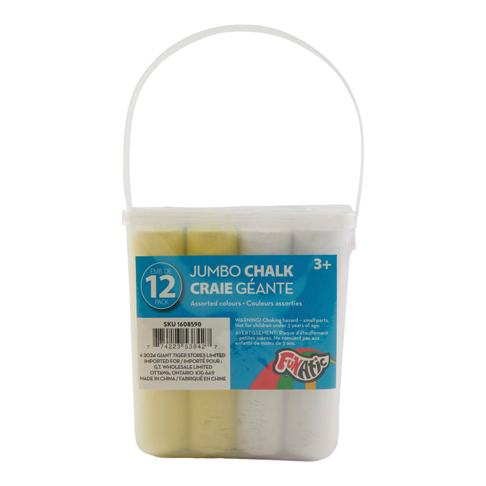 Funatic Jumbo Chalk, 12 Piece
