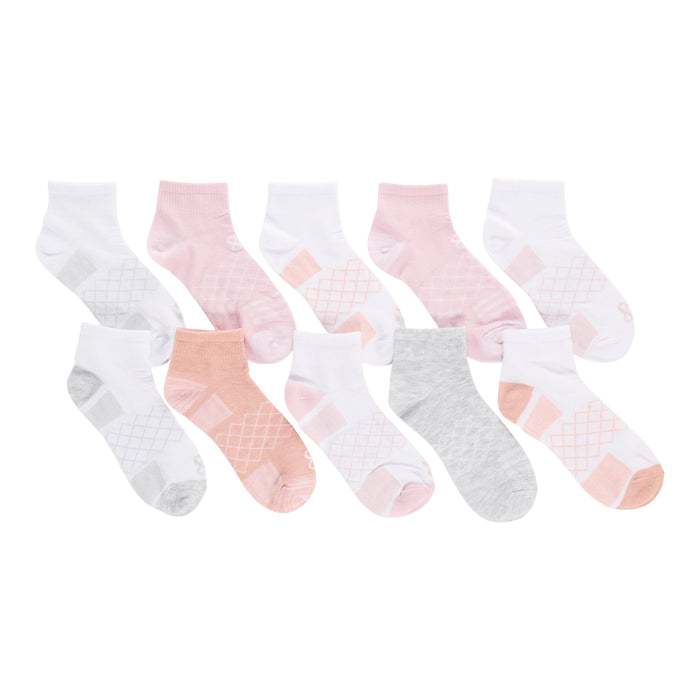 Women's Branded Quarter Crew Socks, 20-Pack