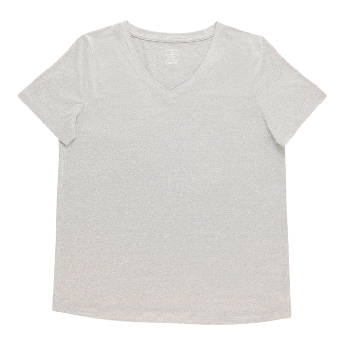 T-shirt de nuit à col en V de couleur unie Carisma pour femmes