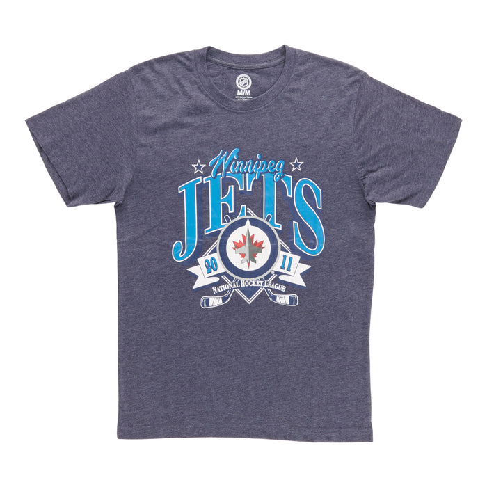 Tee-shirt à manches courtes Winnipeg Jets sous licence LNH pour hommes