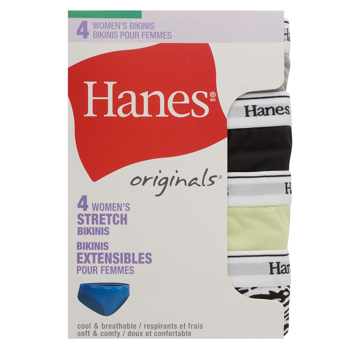 Culottes coupe bikini Hanes pour femmes, emb. de 4