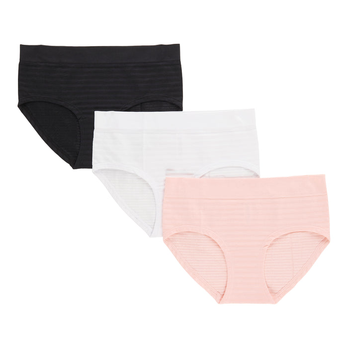 Carisma Women's Seamless Hipster Underwear, 3-Pack