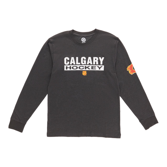 NHL Men's Licensed Calgary Flames Long Sleeve T-Shirt