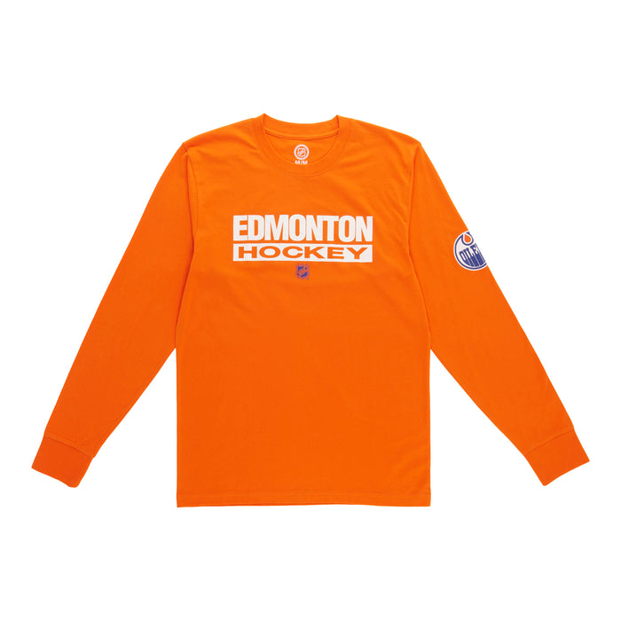NHL Men's Licensed Edmonton Oilers Long Sleeve T-Shirt