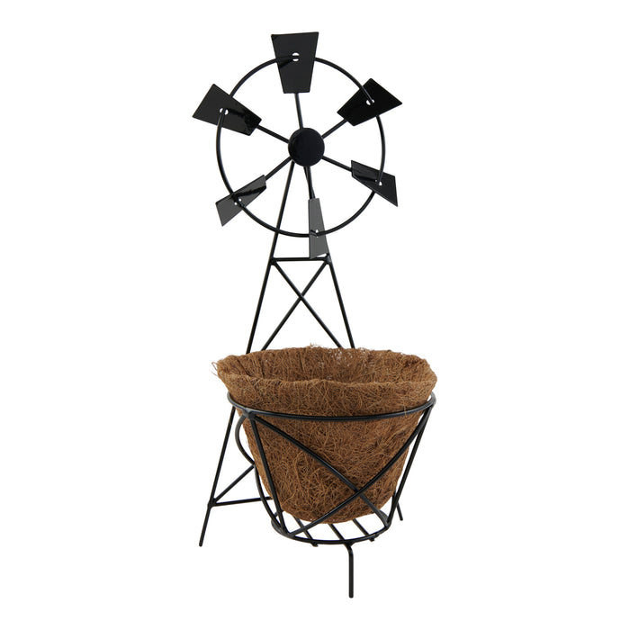 Jardinière à motif de moulin à vent, 16 po
