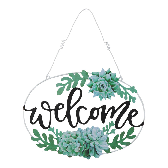 Écriteau « Welcome », anglais, 14 po x 14 po
