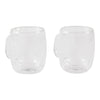 Doubled-Walled Glass Mugs, 2 Pack